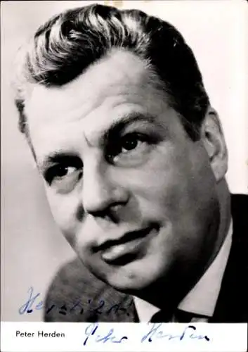 Ak Schauspieler Peter Herden, DEFA Film, Die Premiere fällt aus, Portrait