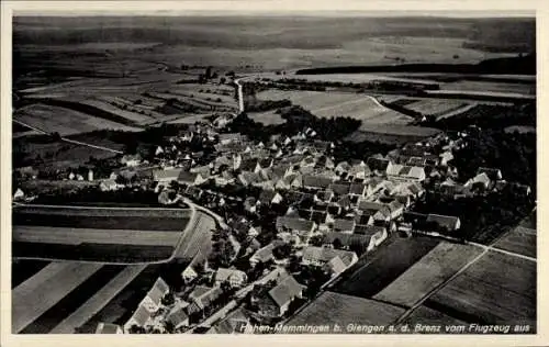 Ak Hohenmemmingen Giengen an der Brenz, Fliegeraufnahme