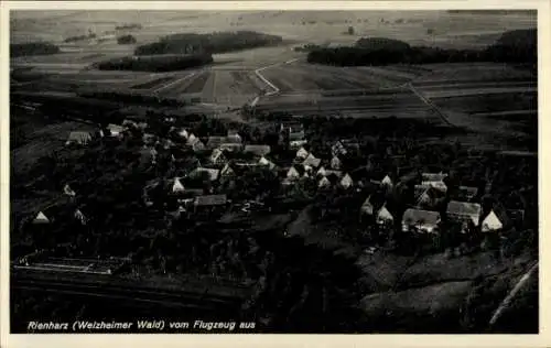 Ak Rienharz Pfahlbronn Alfdorf in Württemberg, Fliegeraufnahme