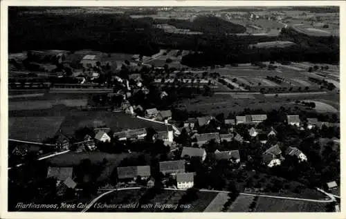 Ak Martinsmoos Neubulach im Schwarzwald, Fliegeraufnahme