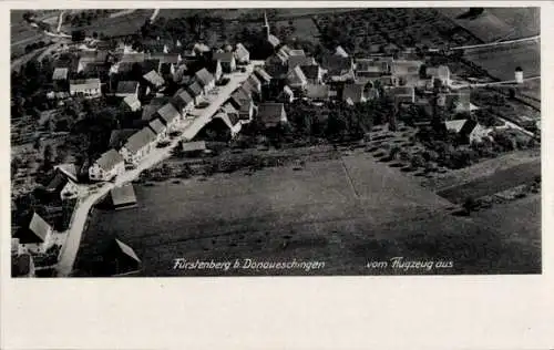 Ak Fürstenberg bei Donaueschingen Hüfingen im Schwarzwald, Fliegeraufnahme