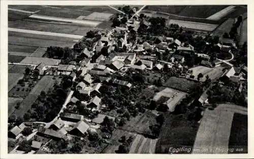 Ak Egglfing am Inn Bad Füssing Niederbayern, Fliegeraufnahme