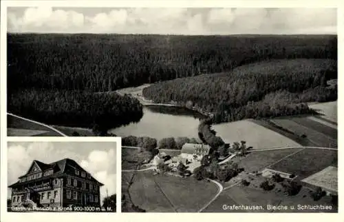 Ak Hüfingen im Schwarzwald, Fliegeraufnahme