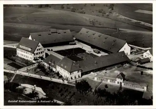 Ak Rottenmünster Rottweil am Neckar, Fliegeraufnahme, Gutshof