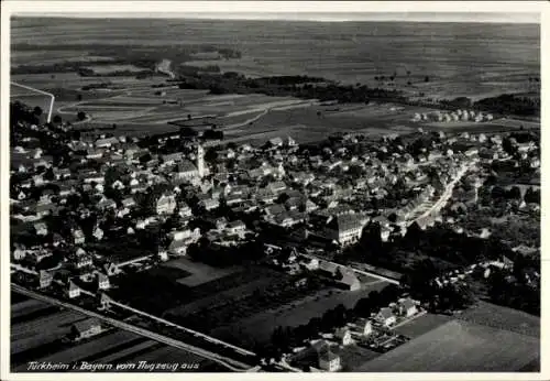 Ak Türkheim in Schwaben, Fliegeraufnahme