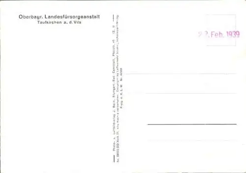 Ak Taufkirchen an der Vils Oberbayern, Fliegeraufnahme