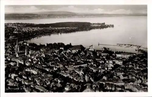 Ak Konstanz am Bodensee, Fliegeraufnahme