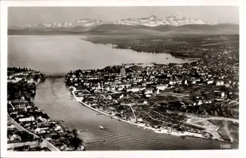 Ak Konstanz am Bodensee, Fliegeraufnahme