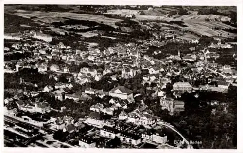 Ak Bühl in Baden Schwarzwald, Fliegeraufnahme