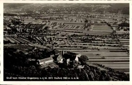 Ak Großheubach am Main Unterfranken, Kloster Engelberg, Fliegeraufnahme