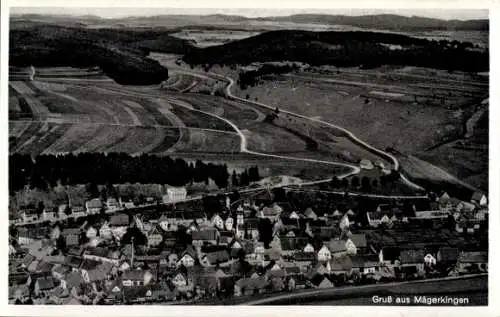 Ak Mägerkingen Trochtelfingen Baden Württemberg, Fliegeraufnahme