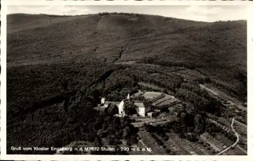 Ak Großheubach am Main Unterfranken, Kloster Engelberg, Fliegeraufnahme