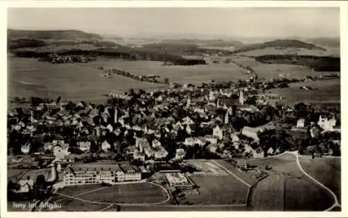 Ak Isny im Allgäu, Fliegeraufnahme