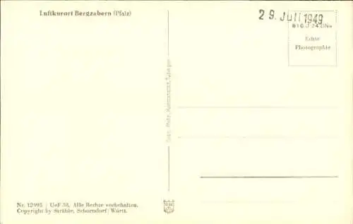 Ak Bad Bergzabern an der Weinstraße Pfalz, Fliegeraufnahme