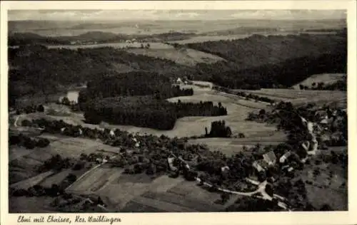 Ak Ebni Kaisersbach in Baden Württemberg, Ebnisee, Fliegeraufnahme