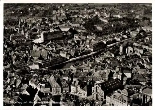 Ak Bamberg in Oberfranken, Fliegeraufnahme, Michaelsberg