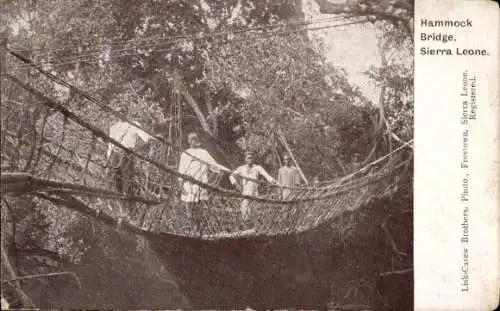 Ak Freetown Sierra Leone, Hängebrücke