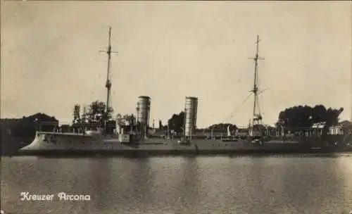 Ak Deutsches Kriegsschiff, SMS Arcona, Kreuzer, Kaiserliche Marine