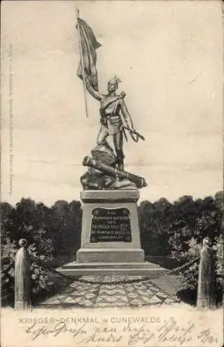 Ak Cunewalde in der Oberlausitz, Kriegerdenkmal