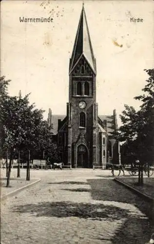 Ak Ostseebad Warnemünde Rostock, Kirche