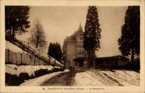 Ak Masevaux Masmünster Elsass Haut Rhin, Sanatorium