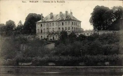 Ak Melun Seine et Marne, Chateau de la Rochette