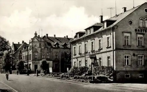 Ak Niederwiesa Sachsen, Teilansicht, Dresdener Straße, HO-Gaststätte Brauhof