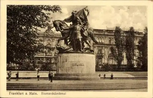 Ak Frankfurt am Main, Bismarckdenkmal