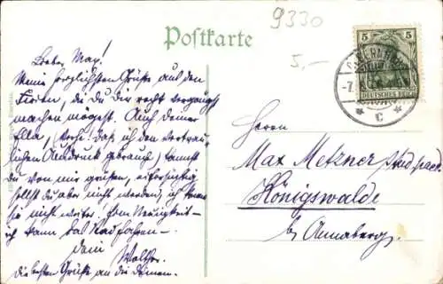 Ak Olbernhau im Erzgebirge, Totalansicht