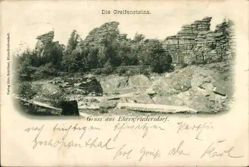 Ak Ehrenfriedersdorf im Erzgebirge, Greifensteine