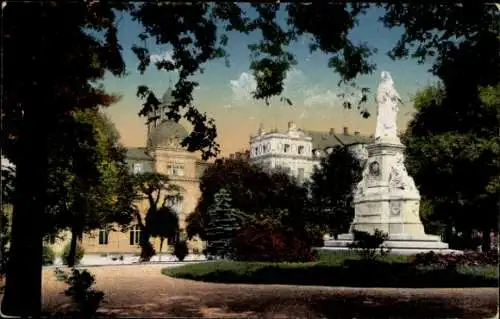 Ak Frankenberg in Sachsen, Siegesdenkmal, Friedenspark