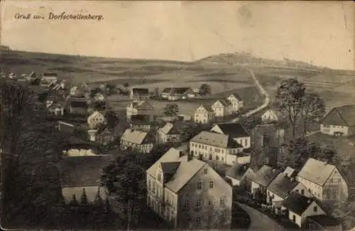 Ak Dorfschellenberg Leubsdorf in Sachsen, Totalansicht