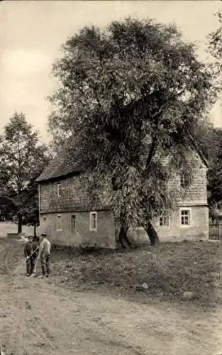 Ak Otzdorf Roßwein in Sachsen, Vor dem Rittergut