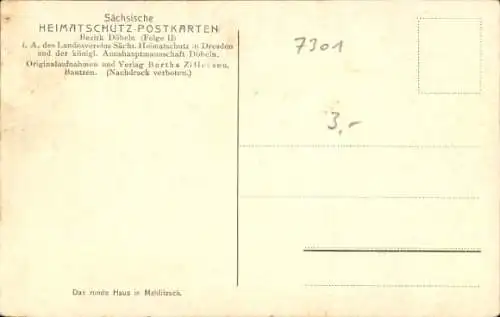 Ak Mahlitzsch Roßwein in Sachsen, Das runde Haus