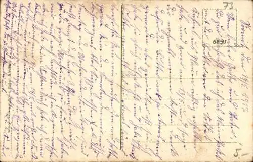 Ak Döbeln in Sachsen, Stadtansicht, Schwalbe mit Brief