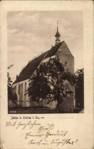 Ak Jahna Ostrau in Sachsen, Kirche