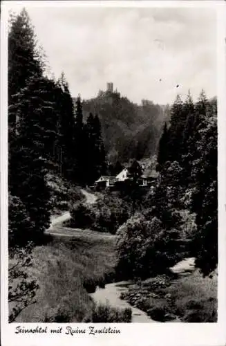 Ak Bad Teinach Zavelstein im Schwarzwald, Burgruine