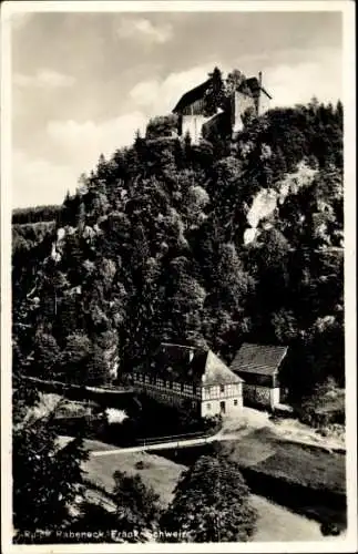 Ak Muggendorf Wiesenttal Fränkische Schweiz, Ruine Rabeneck