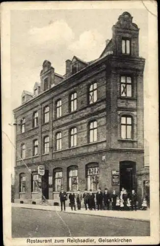 Ak Gelsenkirchen im Ruhrgebiet, Restaurant zum Reichsadler, Gäste