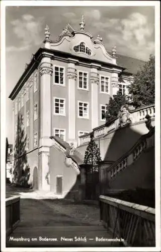 Ak Meersburg am Bodensee, Neues Schloss, Bodenseeschule