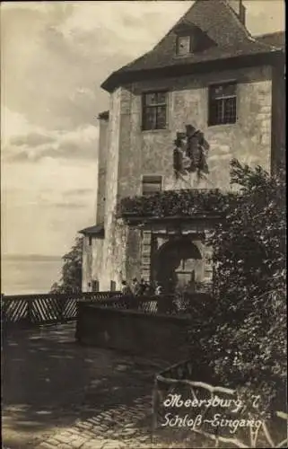 Ak Meersburg am Bodensee, Schlosseingang