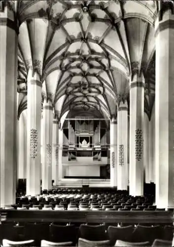 Ak Frankfurt an der Oder, Konzerthalle in der Franziskanerkirche, Innenansicht, Orgel