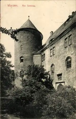 Ak Wurzen in Sachsen, Schloss, Schlossturm