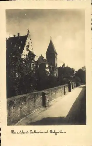 Ak Ulm an der Donau, Stadtmauer, Metzgerturm