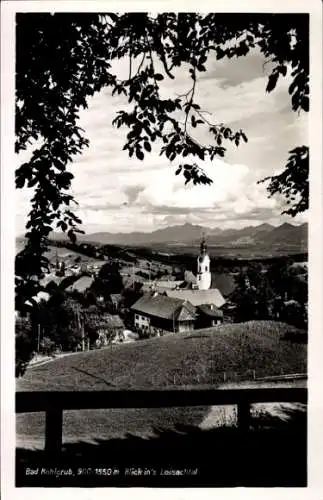 Ak Bad Kohlgrub in Oberbayern, Teilansicht, Loisachtal