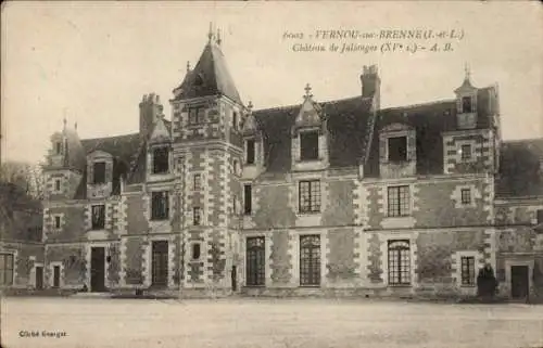 Ak Vernou sur Brenne Indre et Loire, Chateau de Jallenges