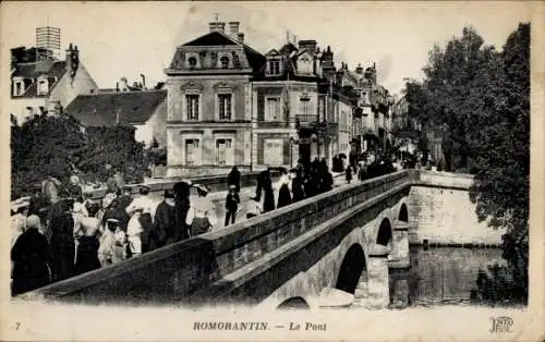 Ak Romorantin Loir et Cher, Brücke