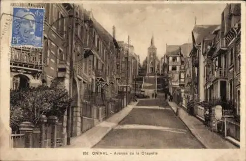 Ak Onival Ault Somme, Avenue de la Chapelle