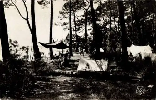 Ak Arcachon Gironde, Camping dans la foret