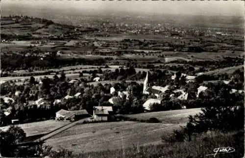 Ak Lucinges Haute-Savoie, Monthoux-Hügel, Blick auf Annemasse